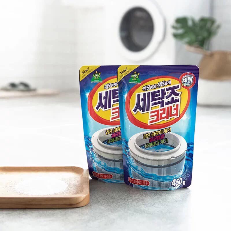 Bột tẩy vệ sinh lồng máy giặt Sandokkaebi Hàn Quốc 450g