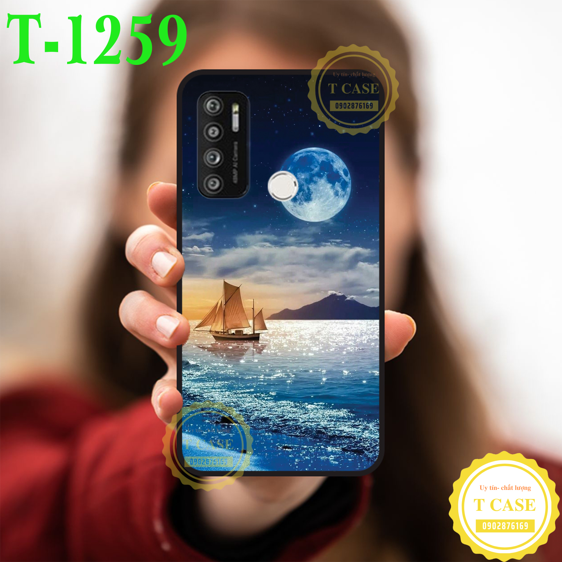 [HCM]Ốp lưng Vsmart Live 4 - TPU dẻo in hình Trăng Xanh