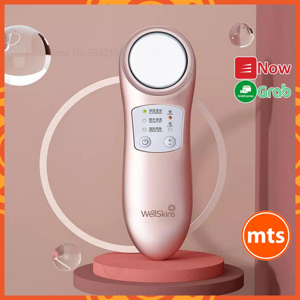 Máy massage mặt WellSkins WX-NF209 mát xa bằng ion Xiaomi Youpin phân phối - Minh Tín Shop
