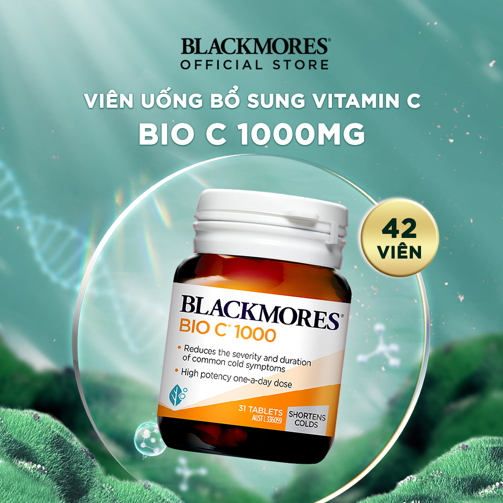 Gift Lọ 31 Viên Uống Bổ Sung Vitamin C Blackmores Bio C 1000mg