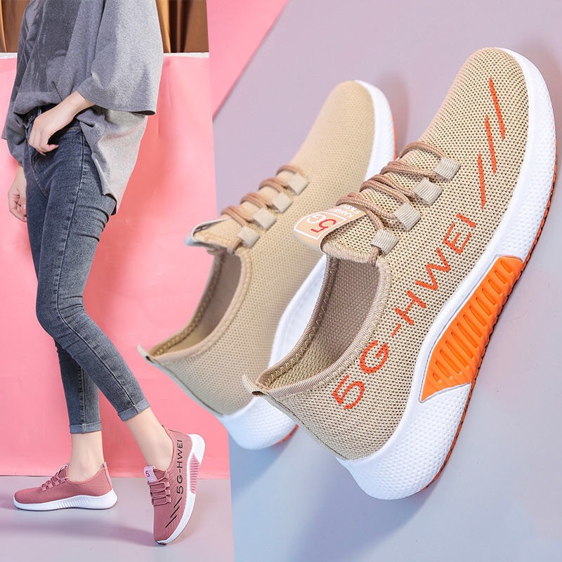 Giày trung niên nữ cho mẹ - giày sneaker nữ- giày thể thao nữ- giày vải slipon