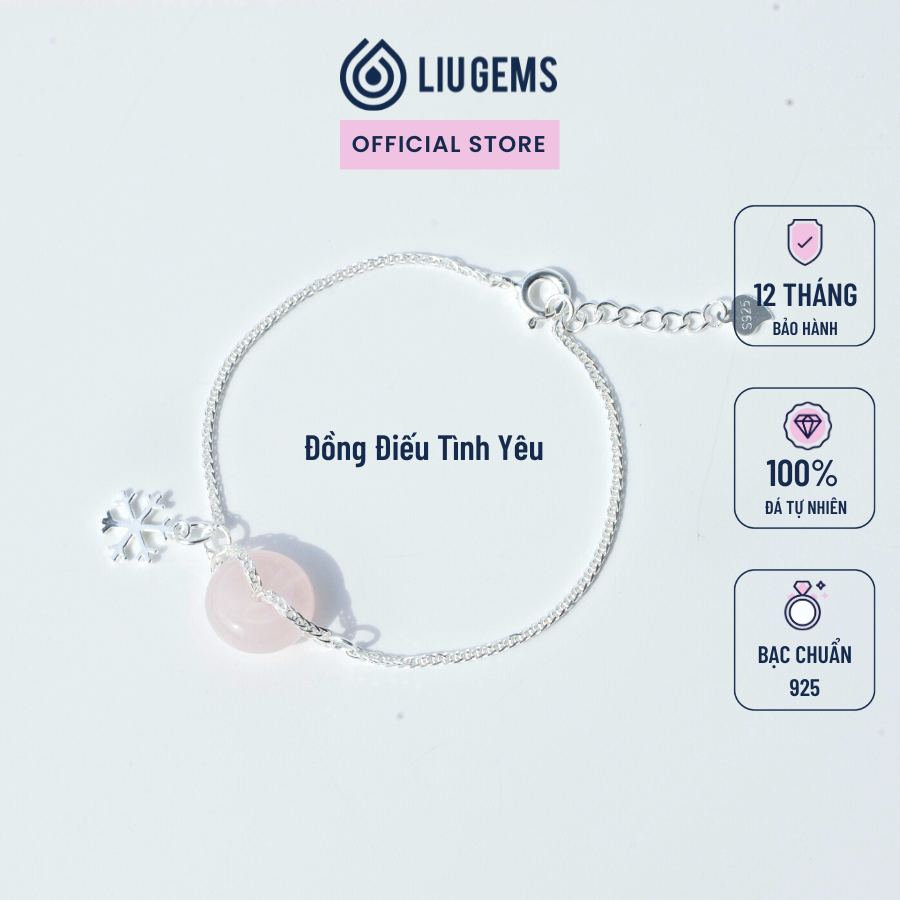 Lắc Tay Nữ Liugems Kết Hợp Bạc 925 Và Đồng Điếu Phong Thuỷ Handmade Mix Charm Treo Tinh Tế VB06