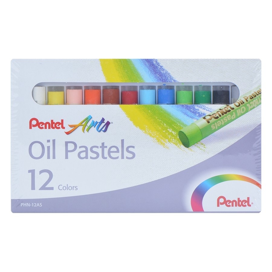 12 Màu sáp dầu Pentel Oil Pastels - Bút sáp màu dầu