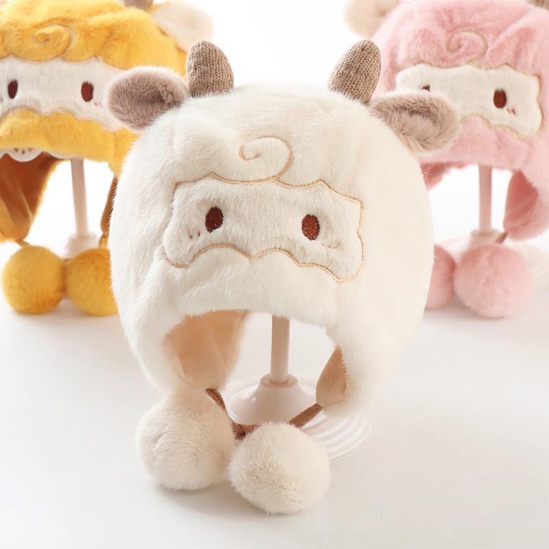 Mũ len cho bé Mũ len hình trâu con đáng yêu cho bé trai bé gái phong cách Hàn Quốc cho bé từ 6 tháng đến 4 tuổi