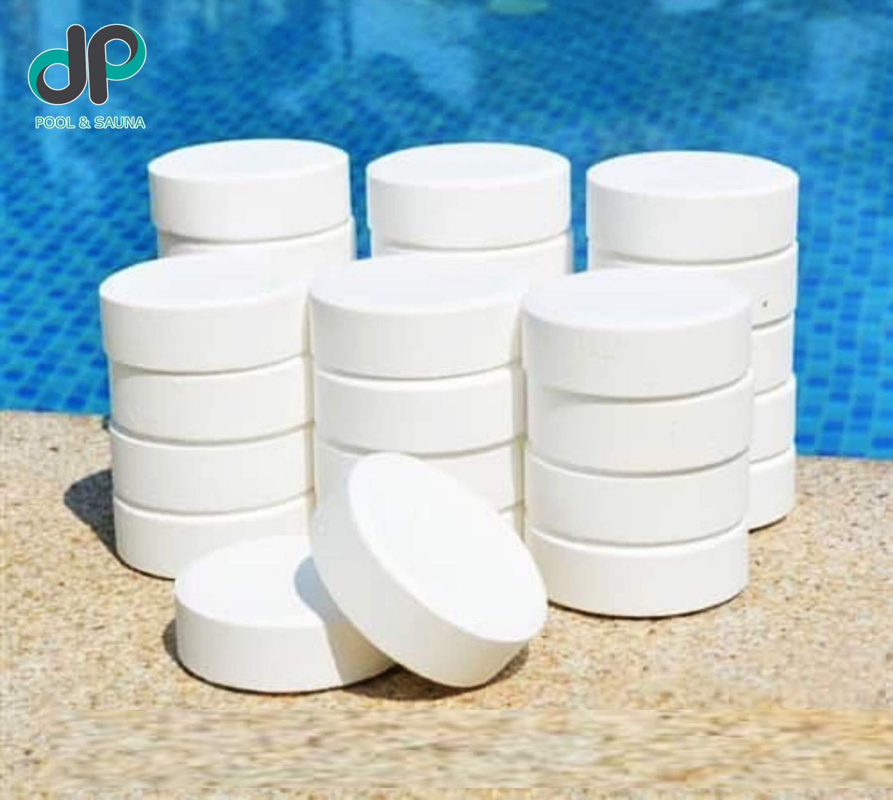 5kg tcca 90 viên nén 200g - clorine viên xử lý nước hồ bơi, khử trùng sát khuẩn