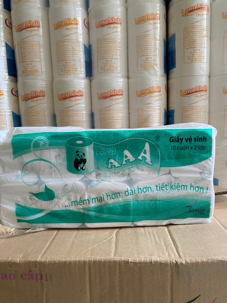 COMBO 5 LỐC 50 CUỘN GIẤY VỆ SINH GIÁ RẺ AAA