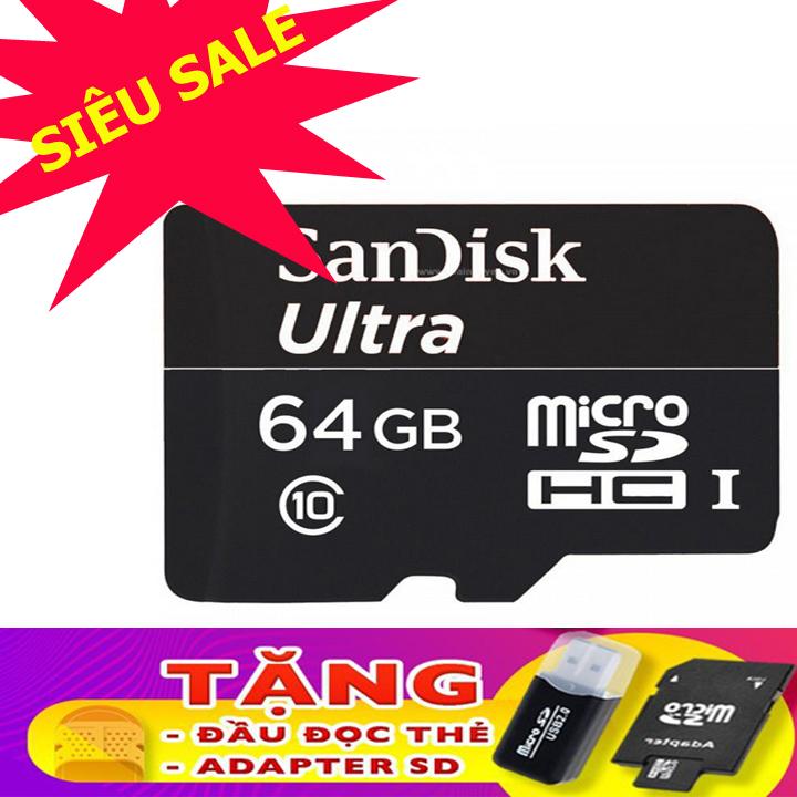Thẻ Nhớ Ultra 64GB Chuyên Dùng Cho Camera, Điện Thoại, Loa Đài
