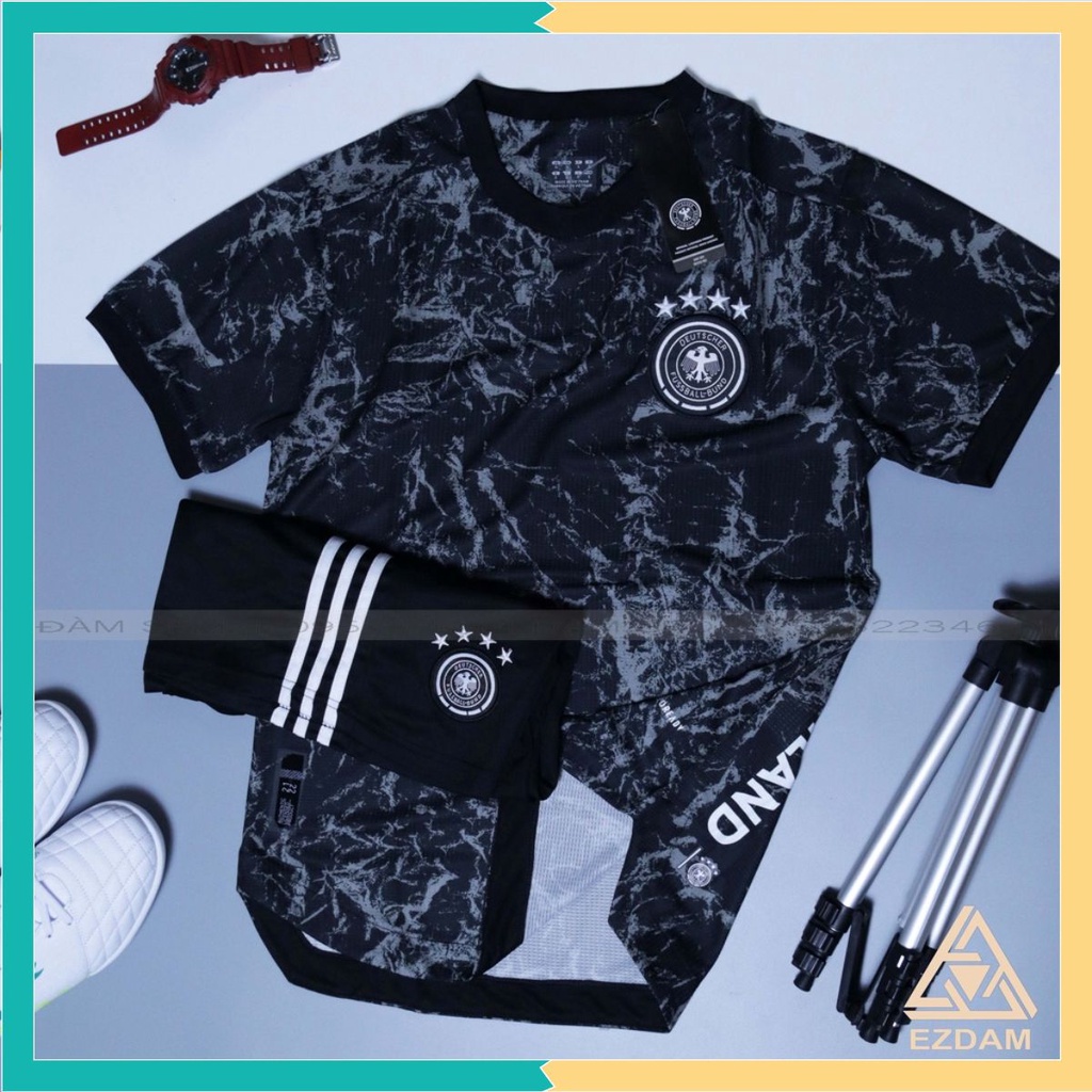 Áo Bóng Đá Đội Tuyển Đức Đen Loang Sân Khách Euro 2021 - Áo Đá Banh Hàng Thái