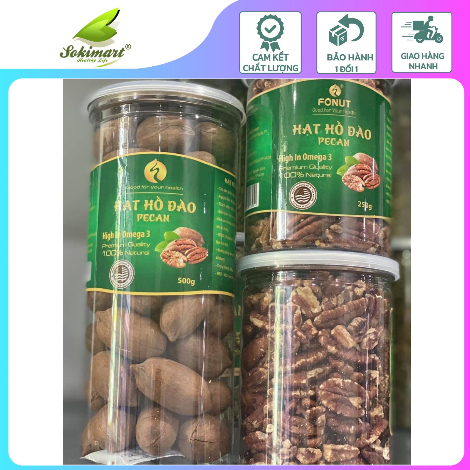 Hạt hồ đào Mỹ - 500g