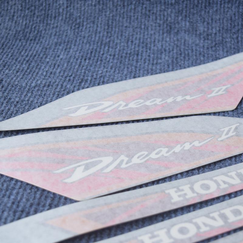 Tem trang trí xe máy dream ii thái, tem 3 lớp