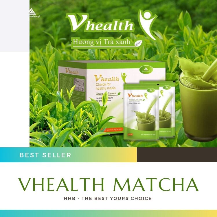 [ Mua 2 Tặng 1 ] Ngũ Cốc Dinh Dưỡng Vhealth VINA-LINK GROUP 500g ( Hương Vị Matcha ) - Giúp Tăng Cân Giảm Cân Thay Thế Bữa Ăn