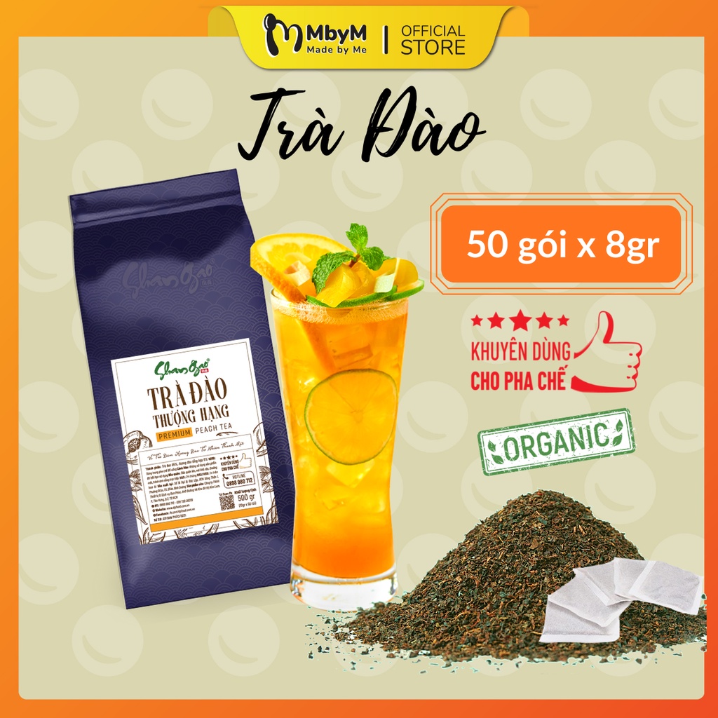 [FREESHIP MAX] - Trà Đào Túi Lọc làm Trà trái cây, trà đào, trà ủ lạnh cold brew Đài Loan - SHANGAO- MbyM - made by me