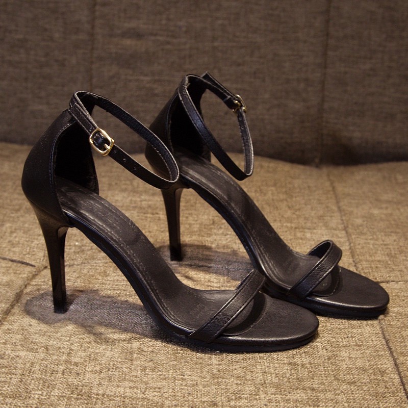 Giày sandal cao gót nhọn 9p quai ngọc trinh CG-0130 Mysstore