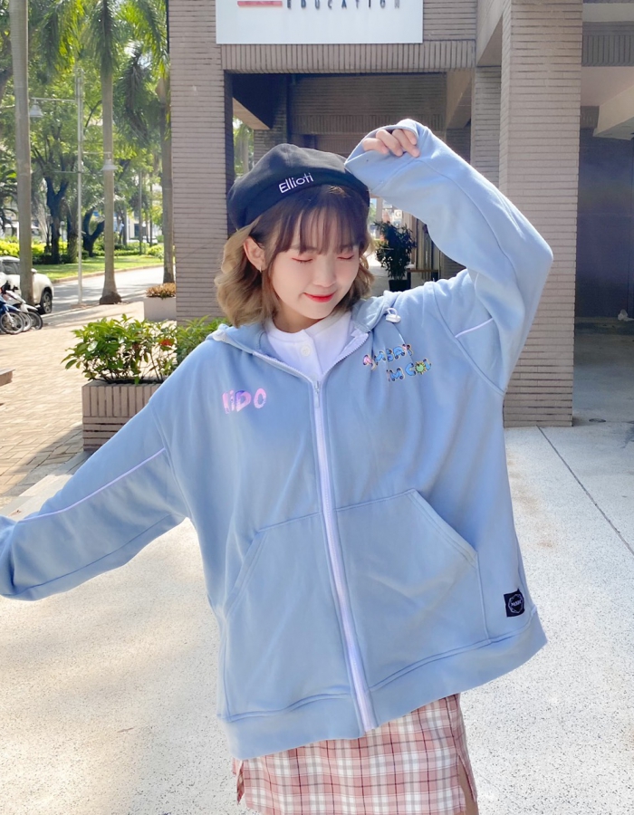 [HCM] FREESHIP TOÀN QUỐC] Áo khoác nỉ unisex nam nữ dây kéo from rộng phong cách Hàn Quốc mẫu hot giá rẻ