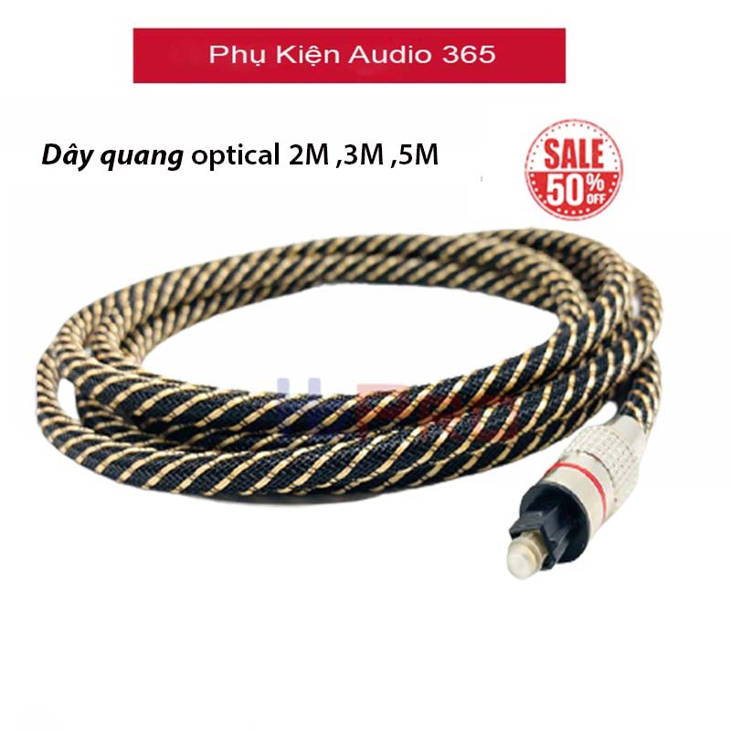 Dây quang optical 2M ,3M ,5M cho thiết bị âm thanh Chuyển quang ,Loa , Âm ly , Tivi Box – Hàng Chính Hãng