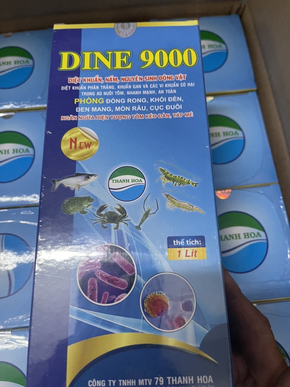 IODINE 9000 , siêu diệt khuẩn, dùng cho tôm cua cá ốc, phòng và trị bệnh hiệu quả 1lit