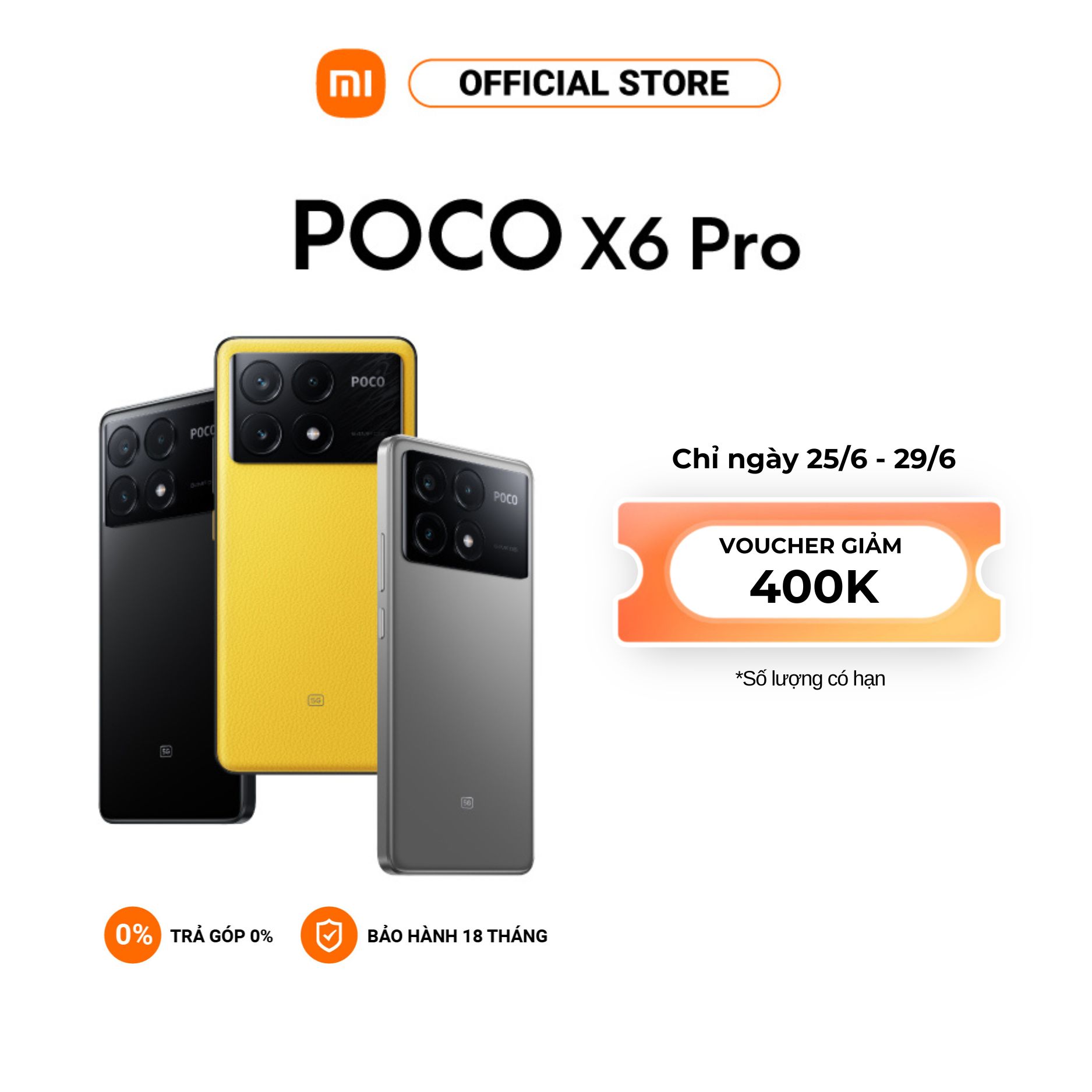 Điện thoại thông minh POCO X6 Pro 5G
