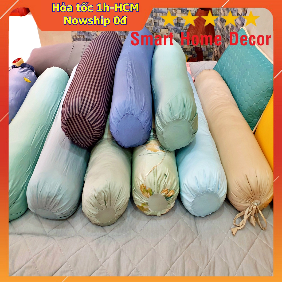 Vỏ gối trơn vải lụa 100%Tencel 80s may theo yêu cầu, siêu mềm mịn