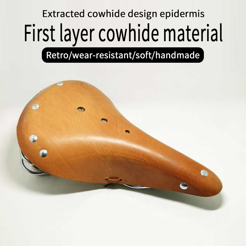 G98-B Da bò Kiểu dáng cổ điển Brooks Yên xe dành cho xe đạp cổ điển Xe đạp thành phố Đường xe đạp MTB Phụ kiện đi xe đạp Fixed Gear