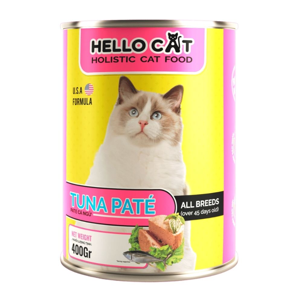 Pate Mèo Vị Gà Bắt Vị Dễ Ăn - Hello Cat Chicken Pate 400G [PET UNIVERSE]