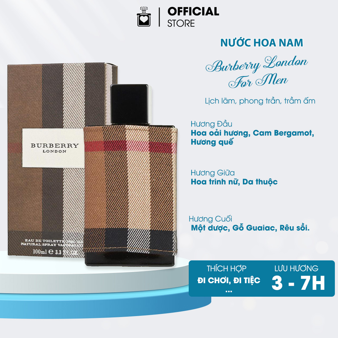 Nước hoa nam 𝘽𝙪𝙧𝙗𝙚𝙧𝙧𝙮 london for men edt m-signature 10ml