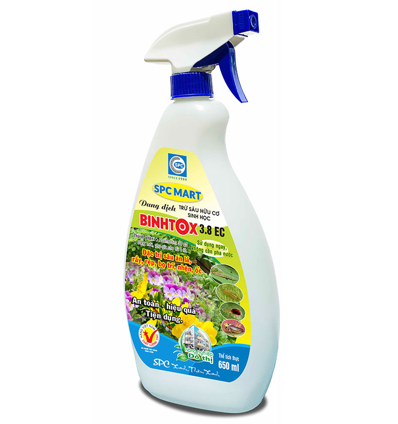 Dung dịch trừ sâu hữu cơ sinh học binhtox 3.8 ec
