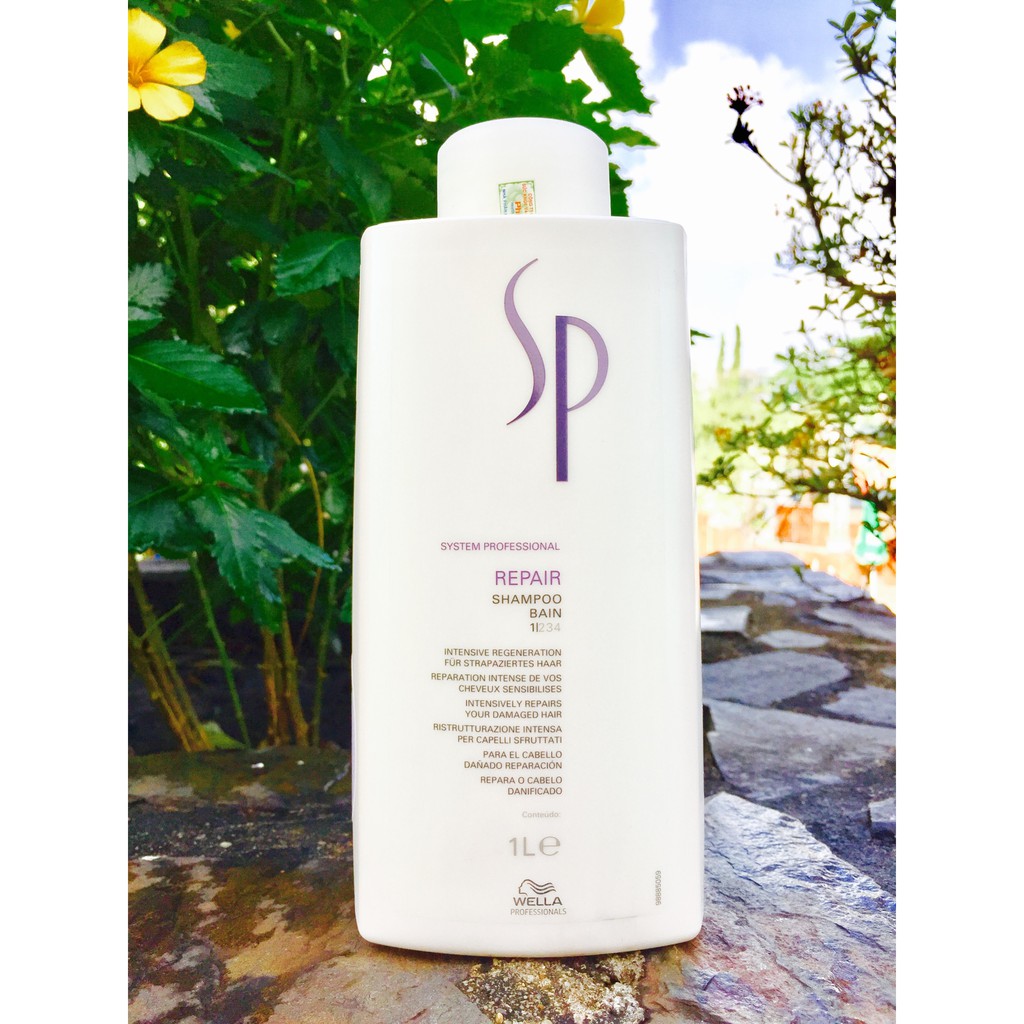 Dầu gội phục hồi tóc hư tổn Wella Sp Repair Shampoo 1000ml