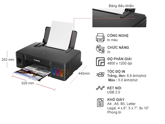 Máy in Canon Pixma G1010 Chính Hãng
