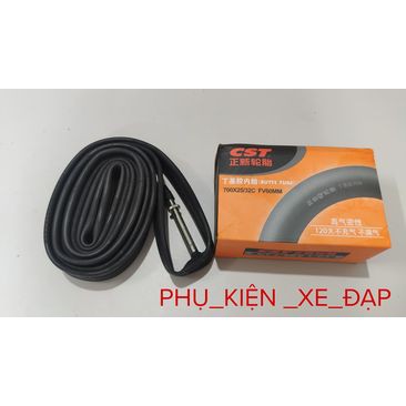 Săm xe đạp cst 700x25/32c van dài 60mm, săm cst 700x18/25c van dài 60mm