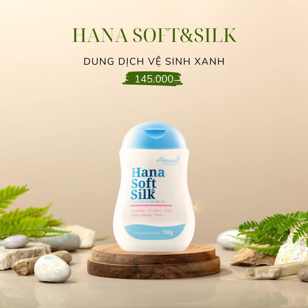 [Chính hãng-Date 2026] DUNG DỊCH VỆ SINH PHỤ NỮ XANH HANAYUKI-HANA SOFT&SILK