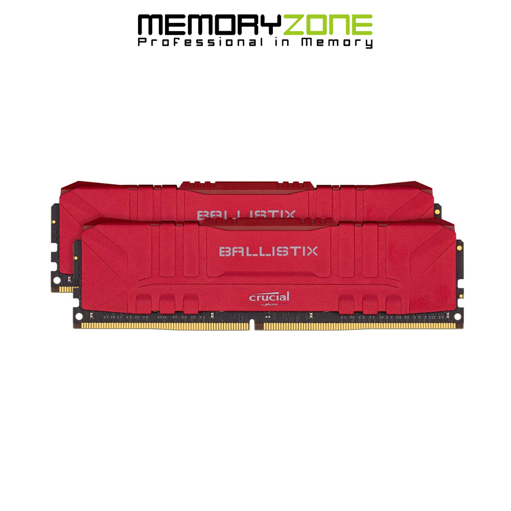 Ram pc crucial ballistix gaming red 16gb 2666mhz ddr4 bl2k8g26c16u4r