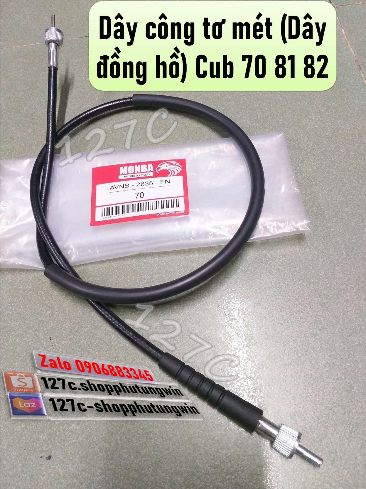 Dây công tơ mét / dây đồng hồ cub 70 81 82