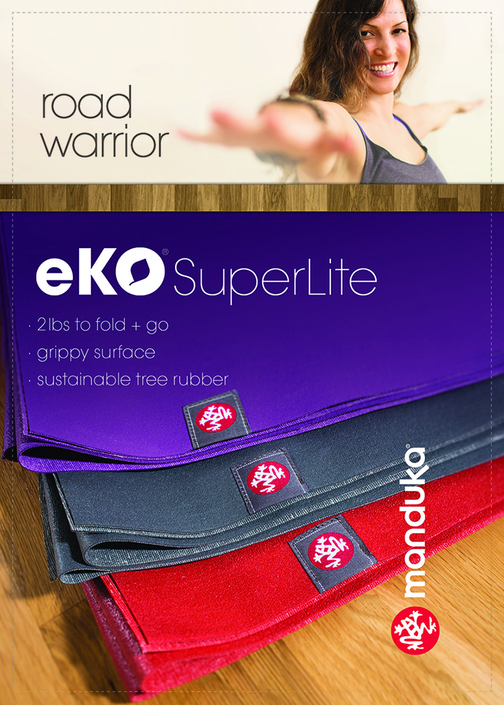 Thảm yoga du lịch cao cấp Manduka eKO SuperLite 1.5mm Bề mặt thảm siêu bám