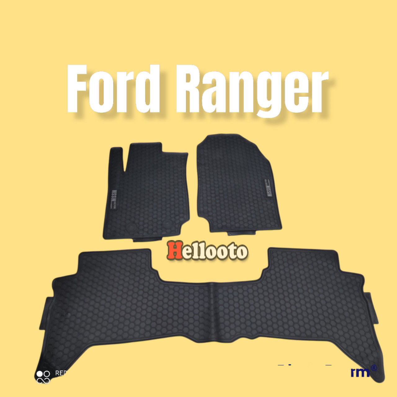 Thảm Lót Sàn Cao Su Xe Ford Ranger 2016 2017 2018 2019 2020 2021 mẫu 02 , Cao Su Đúc Ko Mùi, Thiết Kế Vừa Zin cho Xe, Dễ Dàng Vệ Sinh Và Lắp Đắt