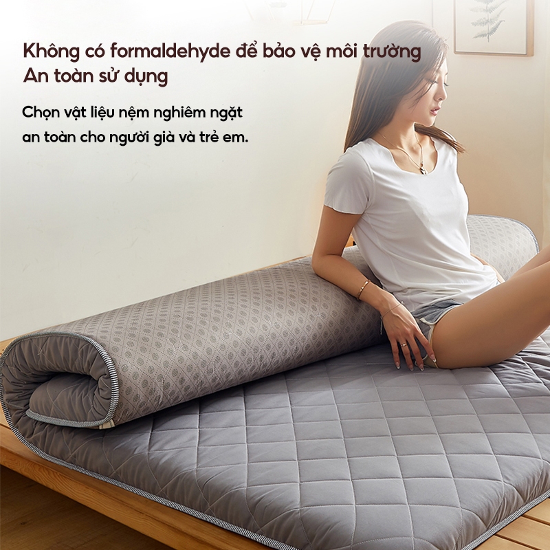 Nệm Ký túc xá sinh viên dày 3/6cm Nệm cotton Nhật Bản cao cấp nhiều kích cỡ Nệm gấp gọn