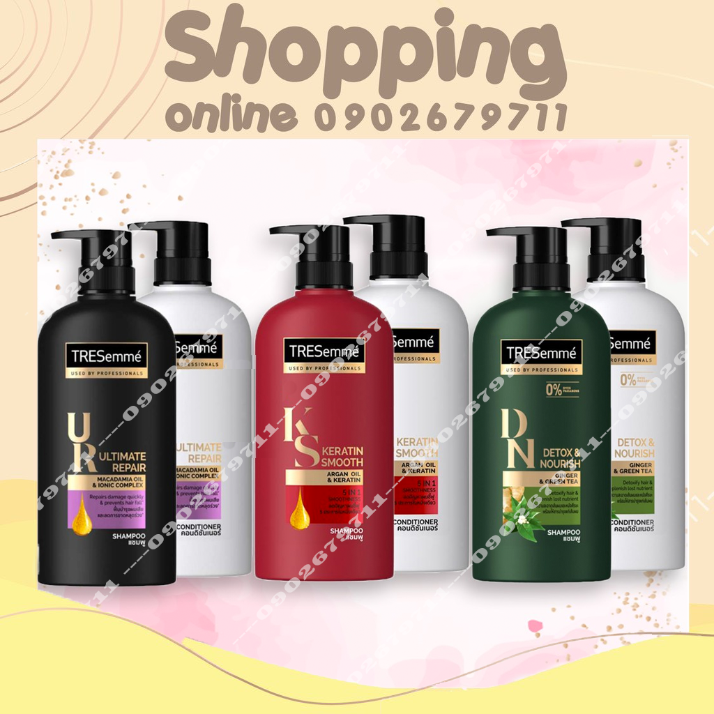 Combo Dầu Gội và Dầu Xả Tresemme Thái Lan