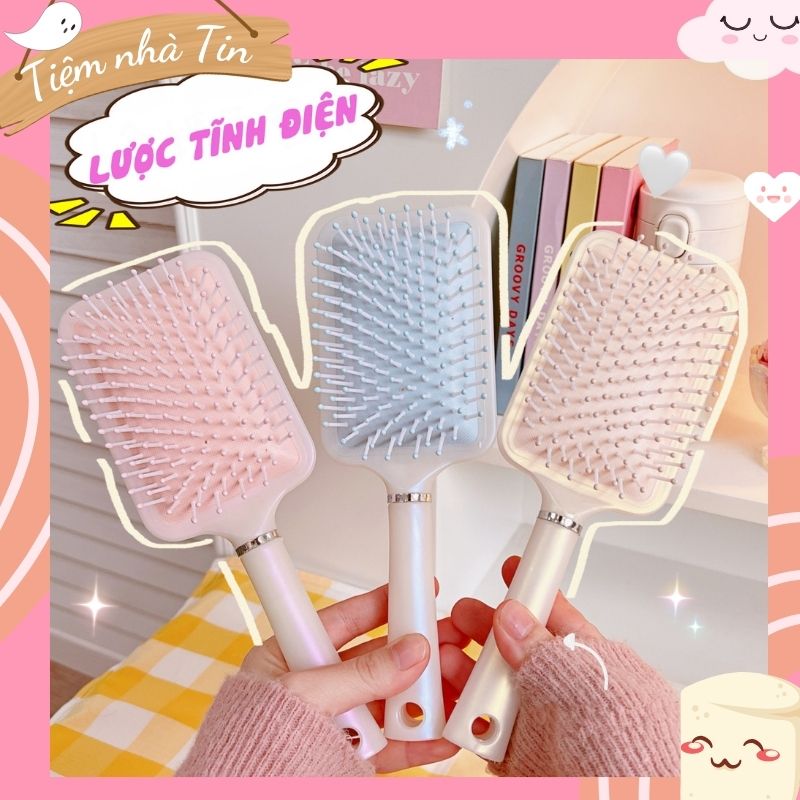 Lược chải tóc, lược chải đầu, lược massage da đầu dễ thương nhiều màu sắc tiệm nhà tin