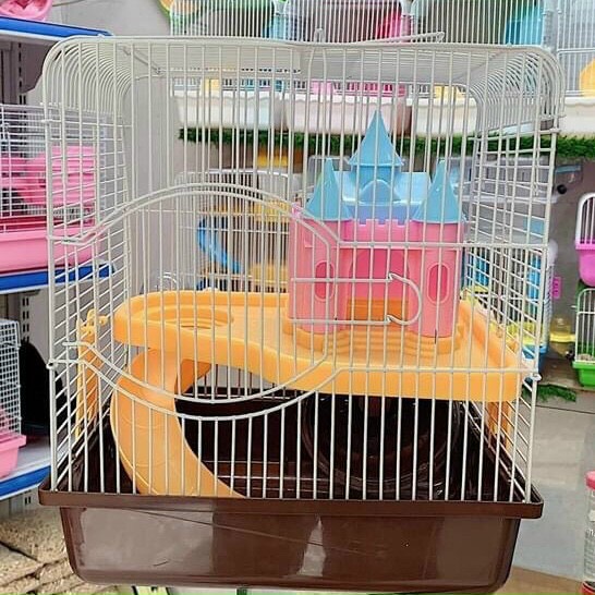 [HCM]Lồng hamster Lâu Đài 1 tầng hamster size d27r21c30