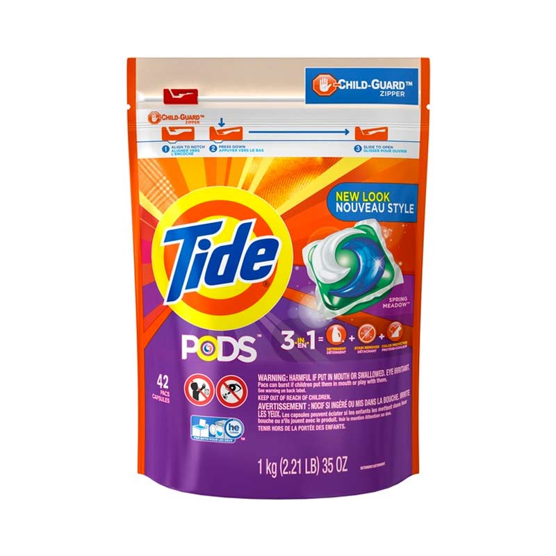 Viên nước giặt quần áo Tide Pods Laundry Detergent Pods 42 count