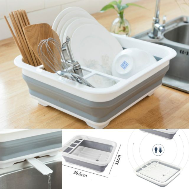 Úp bát đĩa silicon gấp gọn
