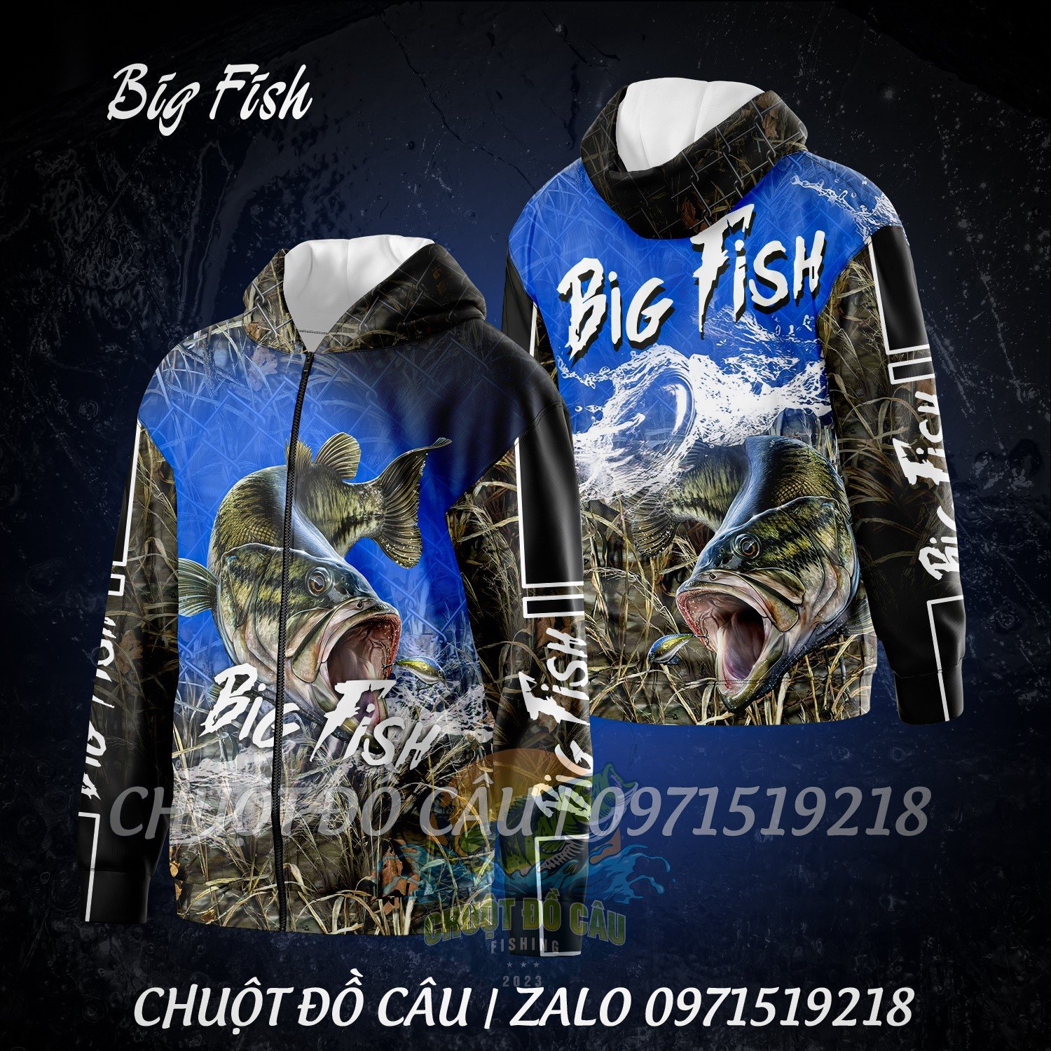 Áo khoác câu cá chống nắng Big Fish