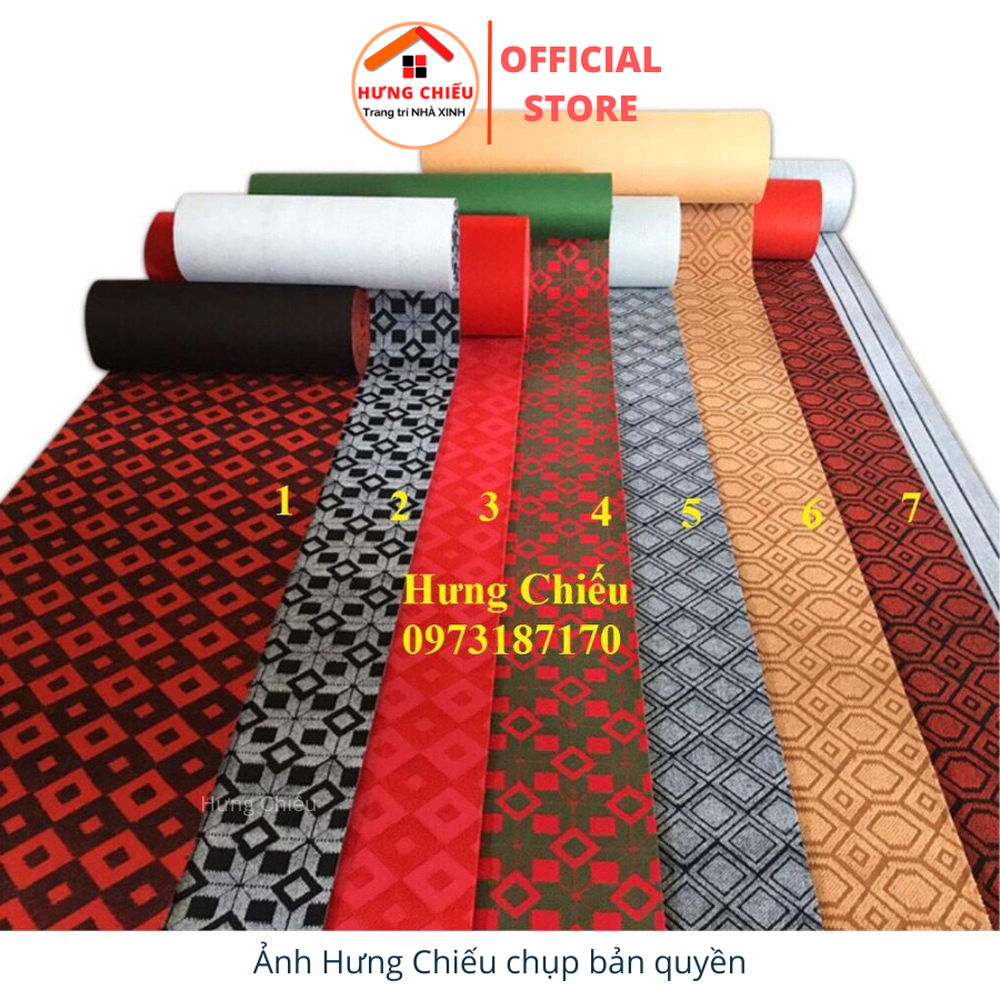 Thảm trải sàn, văn phòng nỉ kẻ, sự kiện giá bán theo một mét vuông