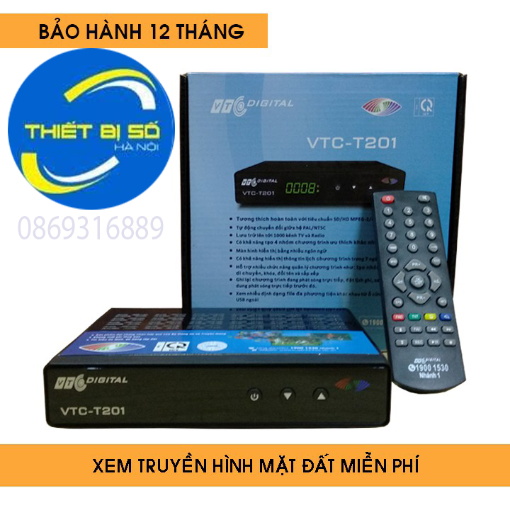 ĐẦU THU KỸ THUẬT SỐ DVBT2 - VTC T201