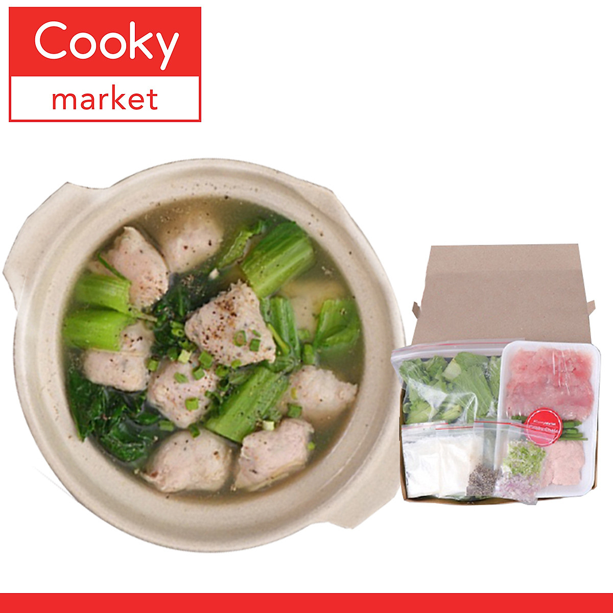 HCM - Canh Cá Thác Lác Nấu Cải Bẹ Xanh - 1 Người - 0.35kg - Giao nhanh