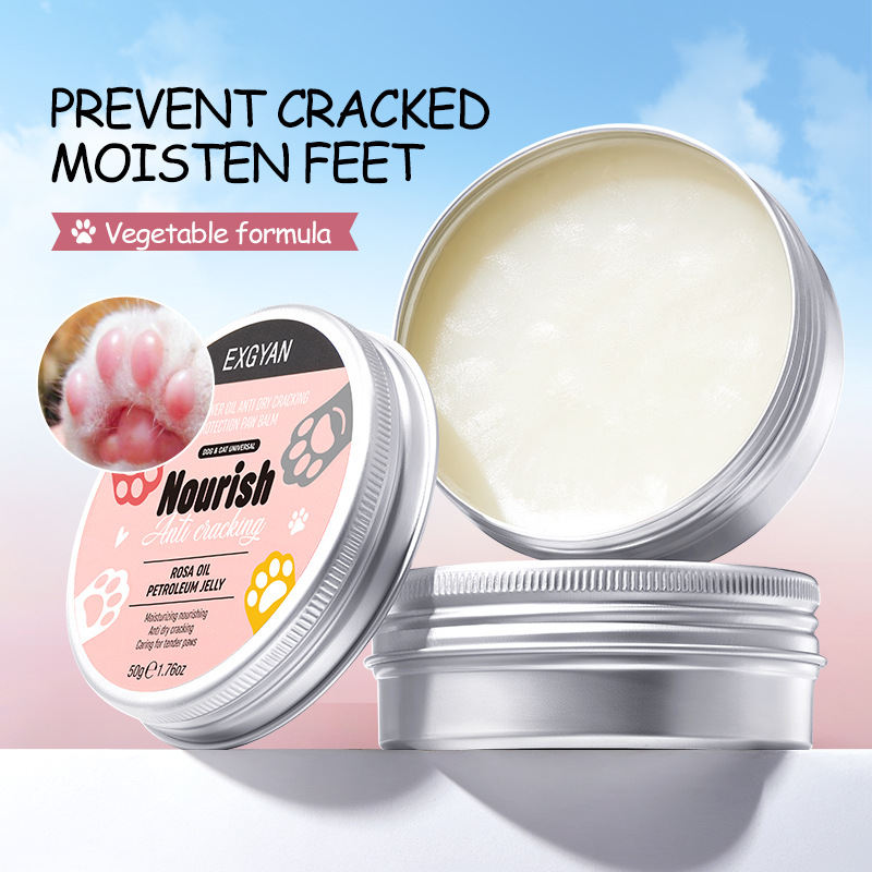 Tất cả bằng tiếng Anh EXGYAN Dầu hoa hồng cho thú cưng, balm chống khô nứt cho chân   Kem tay Claw bán buôn xuyên biên giới