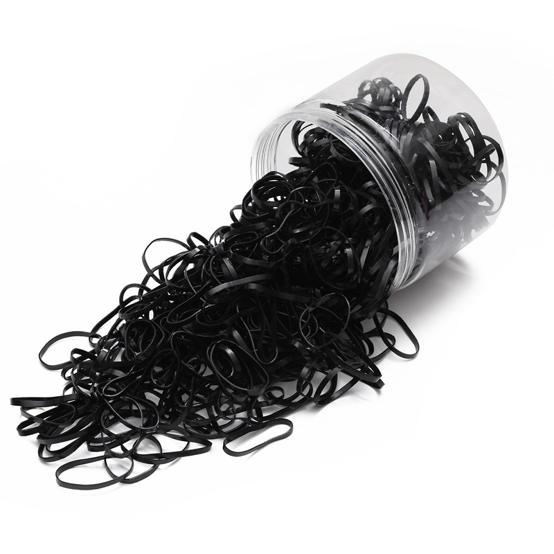 [HCM]Hộp 500ml thun cột tóc dẻo cho bé bản nhỏ- hộp 500ml lùn