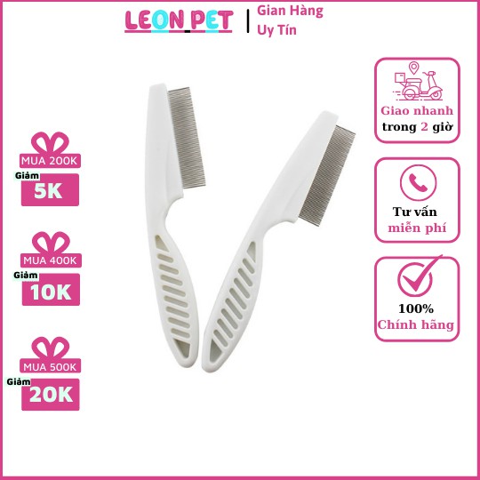 Lược Chải Ve Rận Cho Thú Cưng Chó Mèo - Leon Pet Store