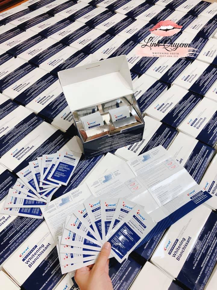 Miếng dán trắng răng crest supreme professional