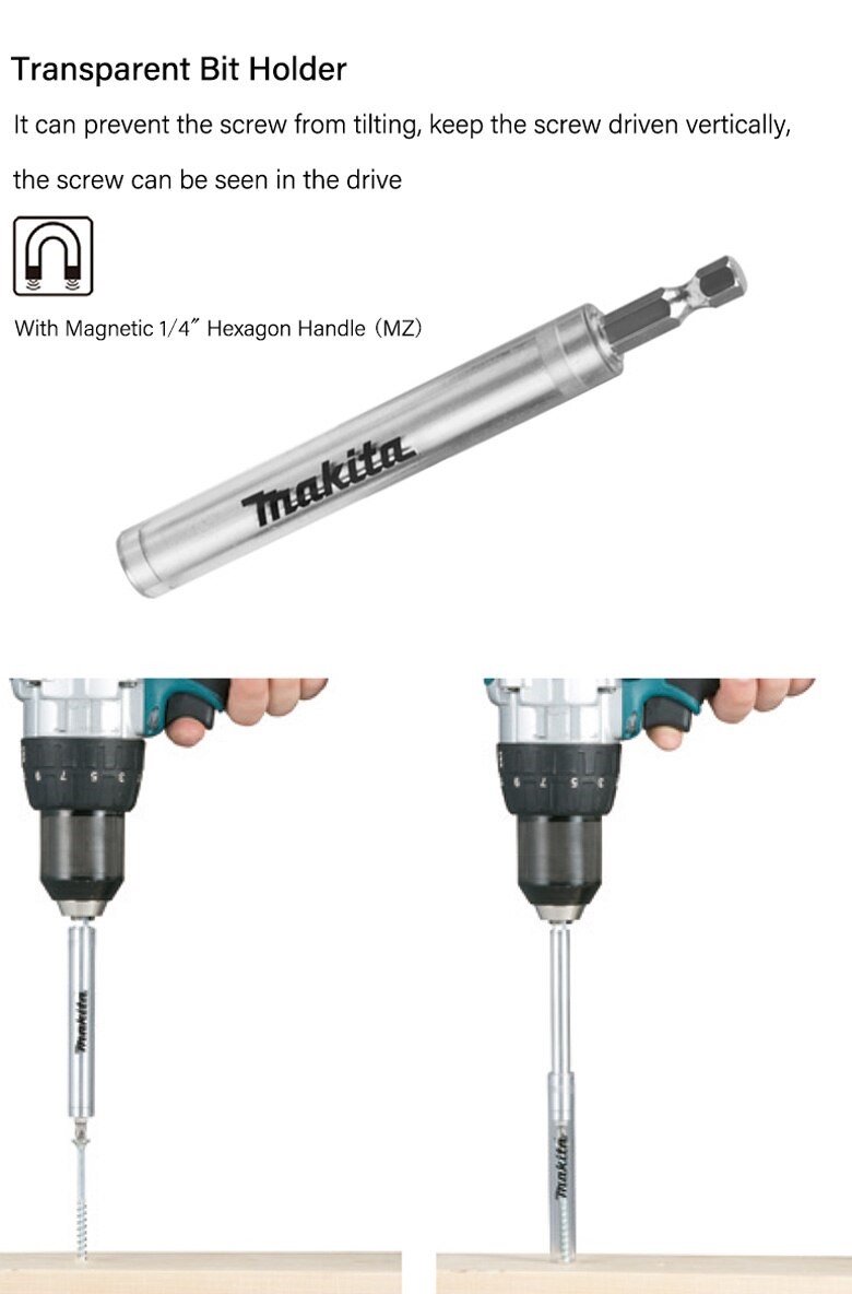 Thanh giữ đầu vít 80mm 120mm makita b-48751 b-48767 b-52934 - chính hãng