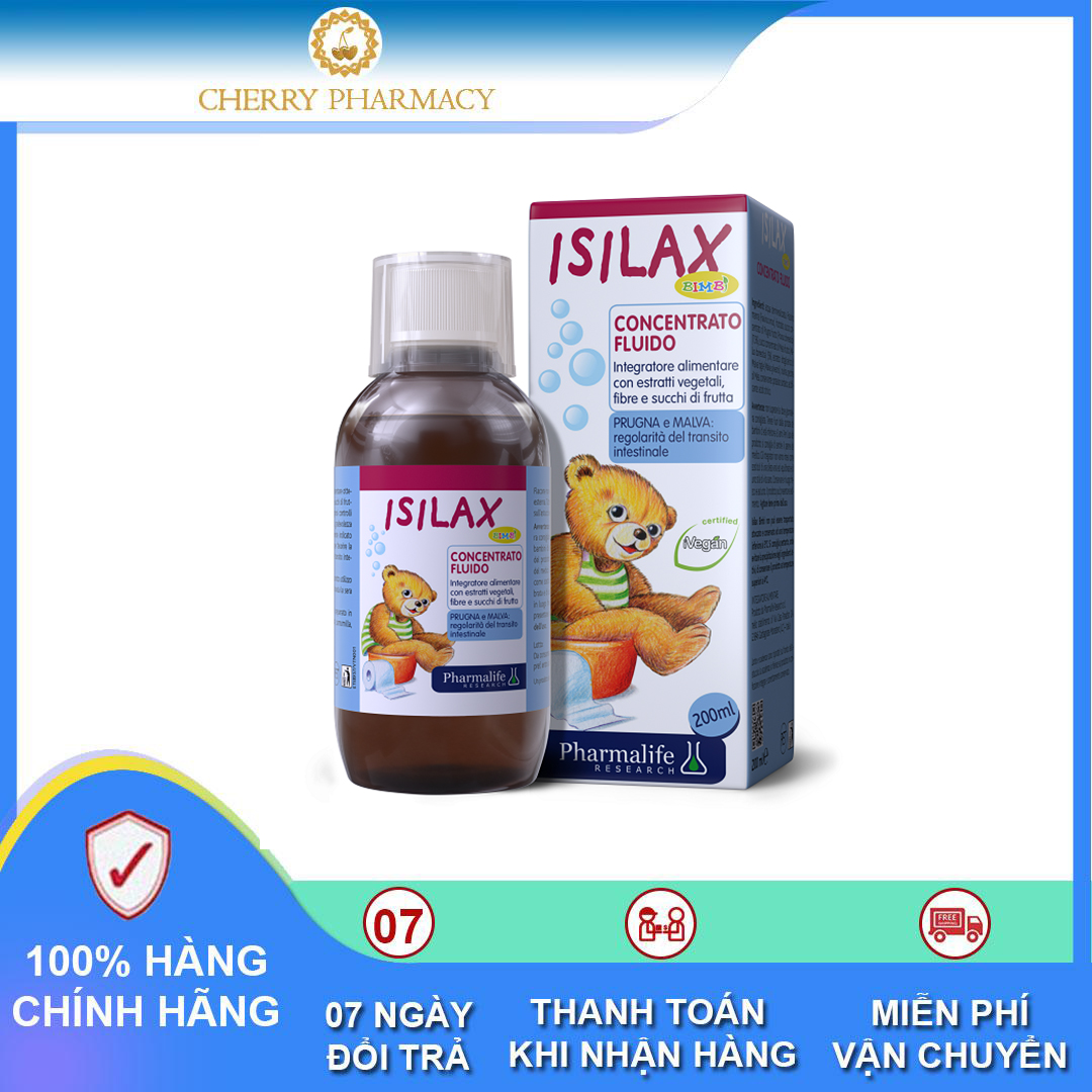 [HCM]Siro Isilax Bimbi thảo dược Châu Âu chống táo bón cho trẻ 200ml
